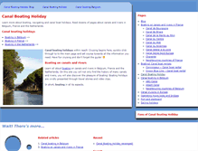 Tablet Screenshot of canalboatingholiday.com